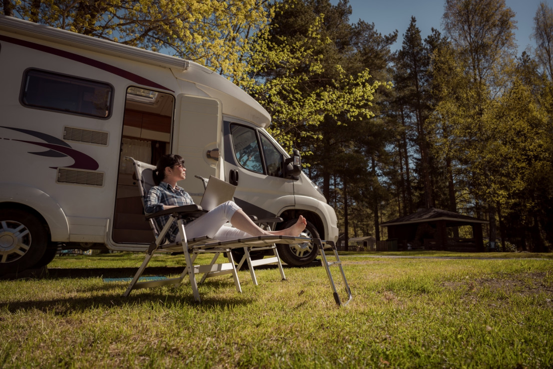 Camperroute door Brabant met mooie stops middenin de natuur zoals op deze camperplaats in het bos