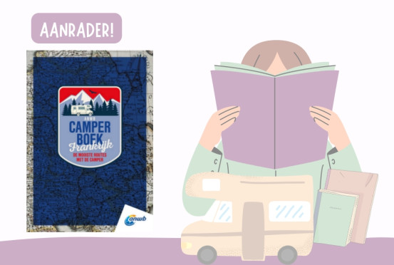 Camper boekentip met het boek camperboek frankrijk