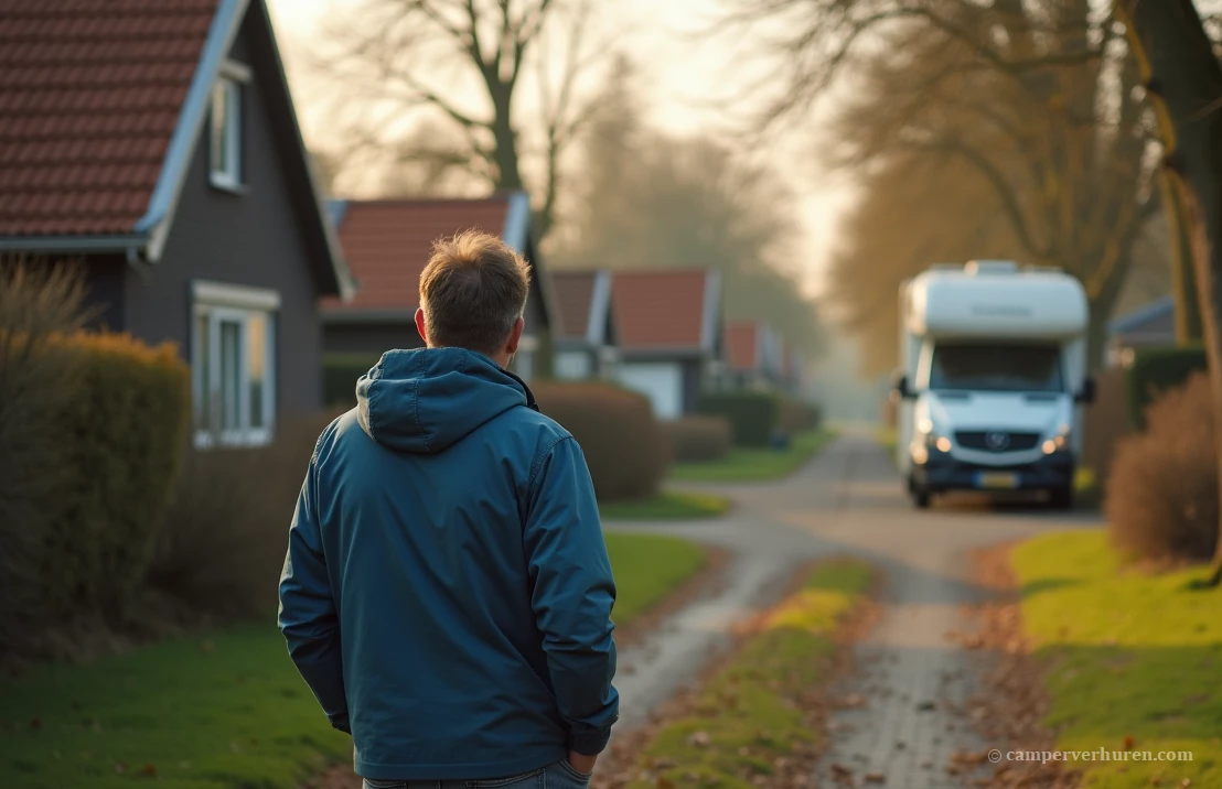 Bas verhuurt zijn alkoof camper via paulcamper en staat op het punt om weer nieuwe huurders uit te zwaaien.